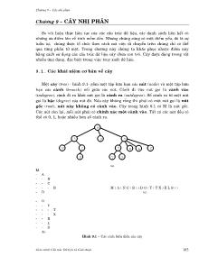 Giáo trình Cấu trúc dữ liệu và giải thuật - Chương 9: Cây nhị phân