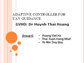 Adaptive controller for UAV Guidance