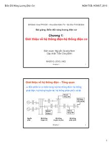 Bài giảng Biến đổi năng lượng điện cơ - Bài giảng 1 - Nguyễn Quang Nam