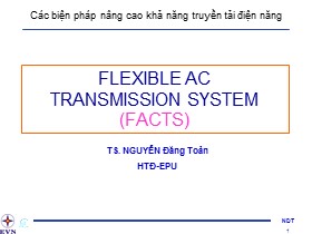 Bài giảng Các biện pháp nâng cao khả năng truyền tải điện năng - Nguyễn Đăng Toản