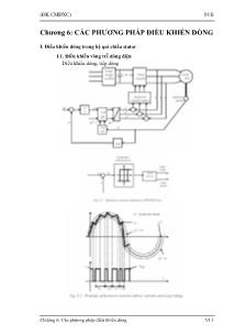 Bài giảng Điều khiển số hệ thống điện cơ điều khiển máy điện/động cơ điện - Chương 6: Các phương pháp điều khiển dòng