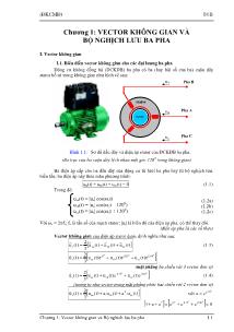 Bài giảng Điều khiển số hệ thống điện cơ điều khiển máy điện/động cơ điện - Chương 1: Vector không gian và bộ nghịch lưu ba pha
