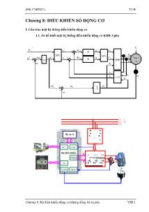 Bài giảng Điều khiển số hệ thống điện cơ điều khiển máy điện/động cơ điện - Chương 8: Điều khiển số động cơ