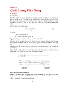 Bài giảng Hệ thống điện - Chương 8: Chất lượng điện năng