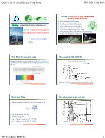 Bài giảng Quản lý và sử dụng năng lượng - Chương 5: Quản lý và sử dụng hiệu quả năng lượng hệ thống chiếu sáng