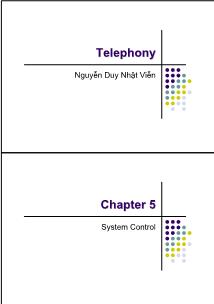 Bài giảng Telephony - Chapter 5: System Control - Nguyễn Duy Nhật Viễn