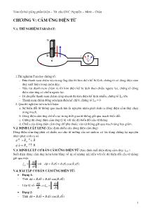 Bài giảng Vật lý đại cương - Chương V: Cảm ứng điện từ - Nguyễn Minh Châu