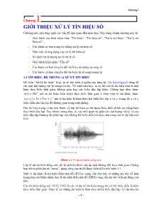 Bài giảng Xử lý tín hiệu số - Chương 1: Giới thiệu xử lý tín hiệu số
