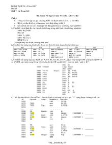 Bài tập ôn thi học kỳ môn Vi xử lý AY1112-S2 - Hồ Trung Mỹ (Kèm đáp án)