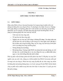 Báo cáo môn Hệ thống điện - Đề tài: Tìm hiểu và ứng dụng PSS/E cho lưới điện - Phạm Phương Nam