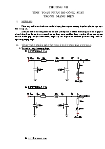 Báo cáo môn Học điện 1 - Đề tài: Thiết kế mạng điện 110kV - Chương VII: Tính toán phân bố công suất trong mạng điện - Dương Minh Tuấn