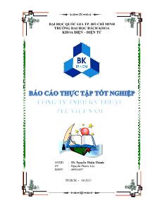 Báo cáo thực tập tốt nghiệp Công ty TNHH Kỹ thuật PLC Việt Nam