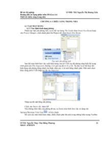 Đồ án Hướng dẫn sử dụng phần mềm DIALux 4.6 - Chương 4: Chiếu sáng trong nhà - Nguyễn Thị Hoàng Liên