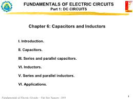 Fundamentals of Electric Circuit - Chapter 6: Capacitors and Inductors