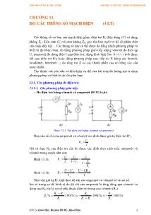 Giáo án Kỹ thuật đo lường - Chương 13: Đo các thông số mạch điện
