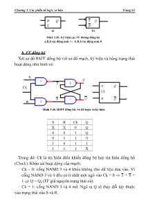 Giáo trình Kỹ thuật số - Chương 3: Các phần tử logic cơ bản (Phần 2)