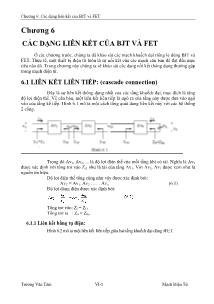 Giáo trình Mạch điện tử - Chương 6: Các dạng liên kết của BJT và FET - Trương Văn Tám