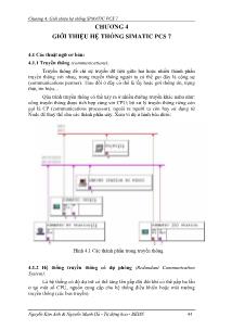 Giáo trình Mạng truyền thông công nghiệp - Chương 4: Giới thiệu hệ thống Simatic PCS 7