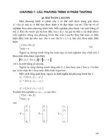Giáo trình Matlab cơ bản - Chương 7: Các phương trình vi phân thường