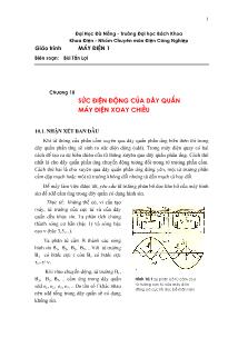 Giáo trình Máy điện 1 - Chương 10: Sức điện động của dây quấn máy điện xoay chiều