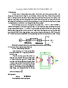Giáo trình Máy điện - Chương 2: Khái niệm chung về máy biến áp