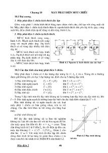 Giáo trình Máy phát điện - Chương 10: Máy phát điện một chiều