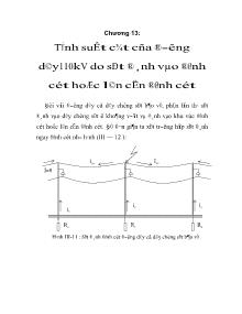 Giáo trình Thiết kế chống sét - Chương 13: Tính suất cắt của đường dây110kV do sét đánh vào đỉnh cột hoặc lân cận đỉnh cột