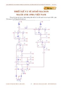 Giáo trình Tự động thiết kế mạch điện tử với Orcad - Bài tập 7: Thiết kế và vẽ sơ đồ mạch in mạch AVR 1 pha Việt Nam