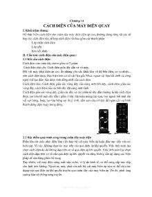 Giáo trình Vật liệu kỹ thuật điện - Chương 14: Cách điện của máy điện quay