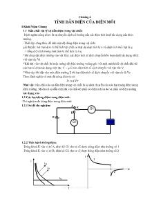 Giáo trình Vật liệu kỹ thuật điện - Chương 6: Tính dẫn điện của điện môi
