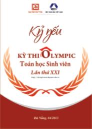 Kỷ yếu kỳ thi Olympic Toán học sinh viên Lần thứ XXI