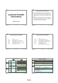 Load and Transfer Instructions