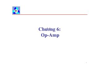 Mạch điện tử - Chương 6: Op-Amp