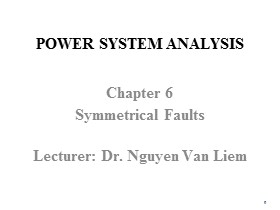 Power System Analysis - Chapter 6: Symmetrical Faults