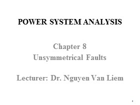 Power System Analysis - Chapter 8: Unsymmetrical Faults