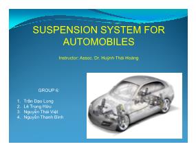 Suspension system for automobiles