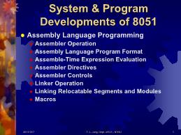 System & Program Developments of 8051