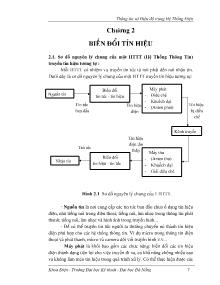 Thông tin và điều độ trong hệ thống điện - Chương 2: Biến đổi tín hiệu