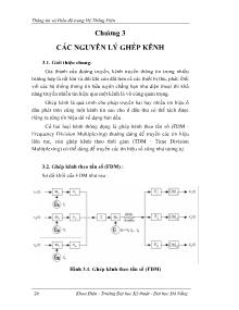 Thông tin và điều độ trong hệ thống điện - Chương 3: Các nguyên lý ghép kênh