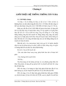 Thông tin và điều độ trong hệ thống điện - Chương 4: Giới thiệu hệ thống thông tin Vi Ba