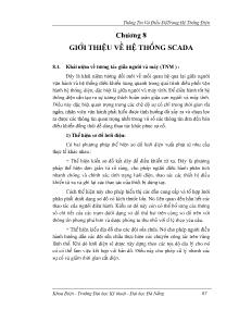 Thông tin và điều độ trong hệ thống điện - Chương 8: Giới thiệu về hệ thống SCADA