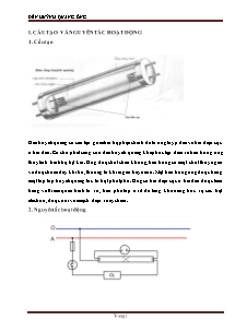 Thuyết trình Kỹ thuật chiếu sáng - Chủ đề: Đèn huỳnh quang ống