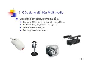 Bài giảng Công cụ Multimedia - Phần 2: Các dạng dữ liệu Multimedia - Trần Nguyên Ngọc