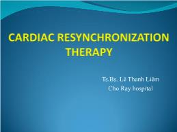Cardiac Resynchronization Therapy - Lê Thanh Liêm