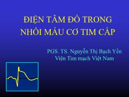 Điện tâm đồ trong nhồi máu cơ tim cấp - Nguyễn Thị Bạch Yến