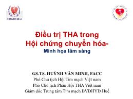 Điều trị THA trong Hội chứng chuyển hóa - Minh họa lâm sàng - Huỳnh Văn Minh