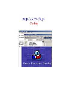 Giáo trình SQL và PL/SQL cơ bản (Mới)