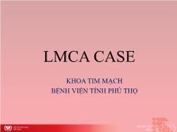 LMCA case - Bệnh viện tỉnh Phú Thọ