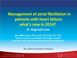 Management of atrial fibrillation in patients with heart failure: What's new in 2014?