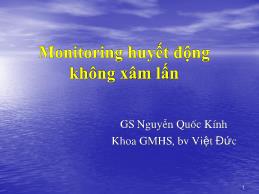 Monitoring huyết động không xâm lấn - Nguyễn Quốc Kính